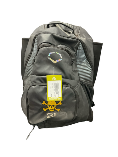 Used Evoshield BLACK BACKPACK BB/SB Player Carry Bag Black 11834-S000048818