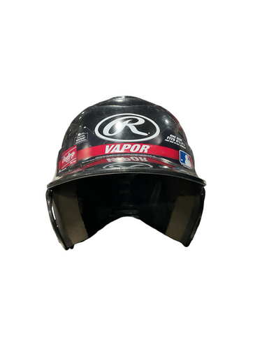 Used Rawlings VAPOR HELMET 6 1/2-7 1/2 Batting Helmet No Mask Black Fits all 11834-S000048337