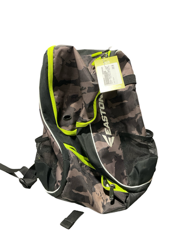 Used Easton BLK/NEON GREEN BAG BB/SB Player Backpack Black 11834-S000048344