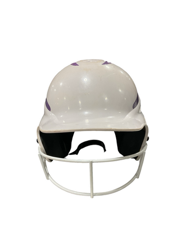 Used RIP-IT WHT HELMET W/ MASK 6- 6 7/8 Batting Helmet w/Mask White One Size 11834-S000048609