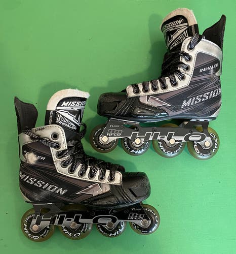 Junior Mission Inhaler NLS6 Inline Skates Wide Width Size 2 (Used)