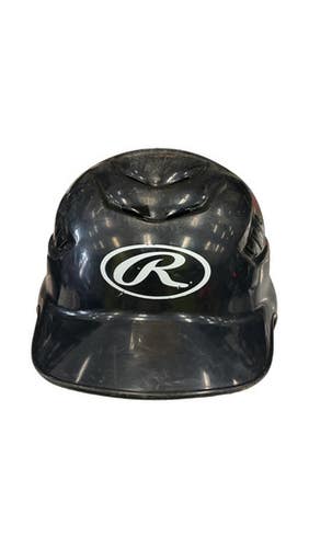 Used Rawlings HELMET Batting Helmet No Mask Black One Size 11859-S000029953