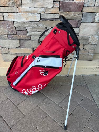 Red Men's Wilson Feather Stand Bag