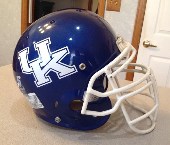 University of Kentucky Wildcats Football Helmet Game Worn