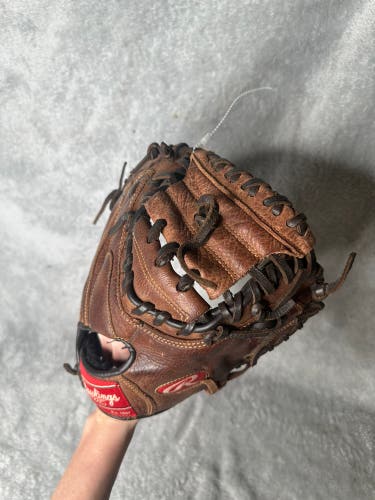 Brown Rawlings Player Preferred RH Catcher's Baseball Glove 33" (Used)