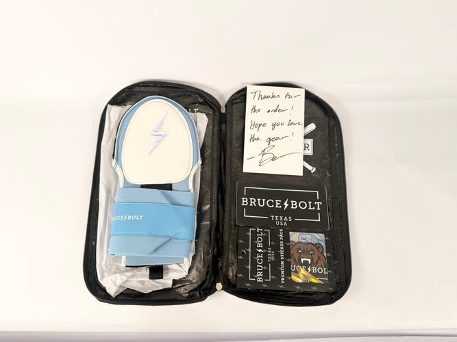 Baby Blue Bruce Bolt Chrome Series Sliding Mitt