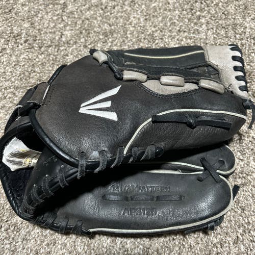 Easton Alpha 12.5" Black Leather Baseball Glove APS125 * RIGHT HANDED THROWER