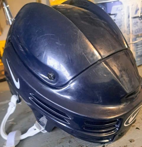 Large RARE Nike hh0004 Navy Blue Helmet (Used) NO CRACKS