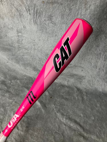 2021 Marucci CAT Alloy Bat USABat Certified (-11) Alloy 18 oz 29" (Used)