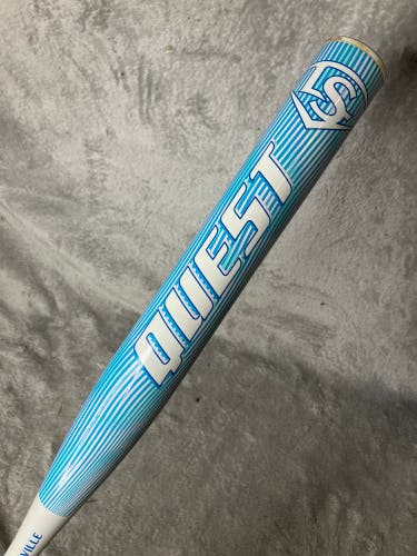 White 2025 Louisville Slugger Quest Alloy Bat (-12) Alloy 20 oz 32" (Used)