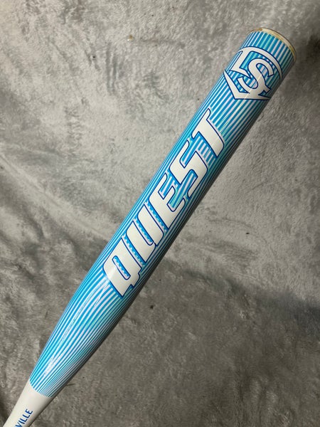 White 2025 Louisville Slugger Quest Alloy Bat (-12) Alloy 20 oz 32" (Used)