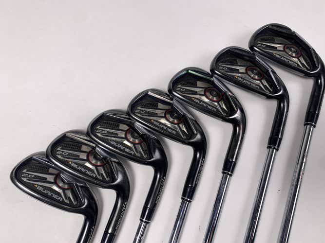 TaylorMade Burner 2.0 Iron Set 4-PW 85g Stiff Steel Mens RH