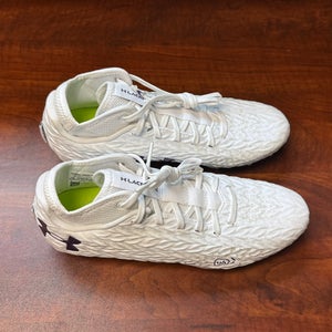 Under Armour Team Spotlight Lacrosse Cleats - White - Men's Size 7