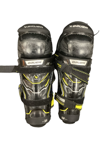Used Bauer MACH X Junior Shin Guards Black 9" 11613-S000179783
