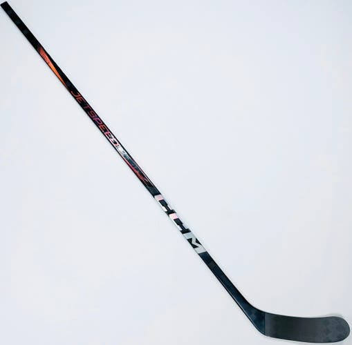 New Custom Red CCM JetSpeed FT7 Pro-LH-80 Flex-Zegras Max-Grip W/ Tactile Corner