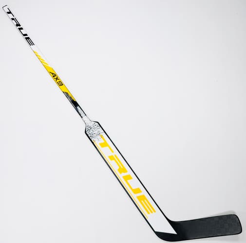 New Custom Black & Gold True AX9 Goalie Stick-Regular-31" Shaft-25" Paddle