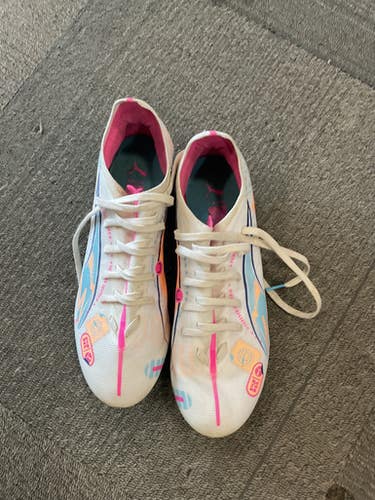 Used Puma Soccer Cleats White Senior 8.5 11614-S000233947