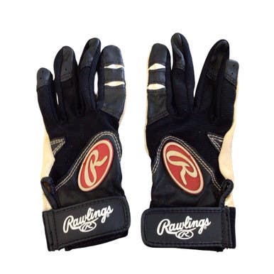 Used Rawlings BB/SB Batting Gloves Black XS 11760-S000090368