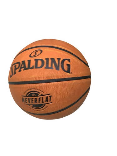 Used Spalding NEVER FLAT Basketball Womens Outdoor 28 1/2" 11347-S000266705