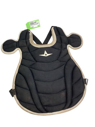 Used All-Star ALL-STAR CHEST PROTECTOR Catchers Chest Protector Black Junior 11347-S000266688