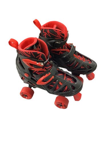 Used RollerDerby ROLLER DERBY ADJ SKATES Junior Roller Quad Skates Black Adjustable 11347-S000266669