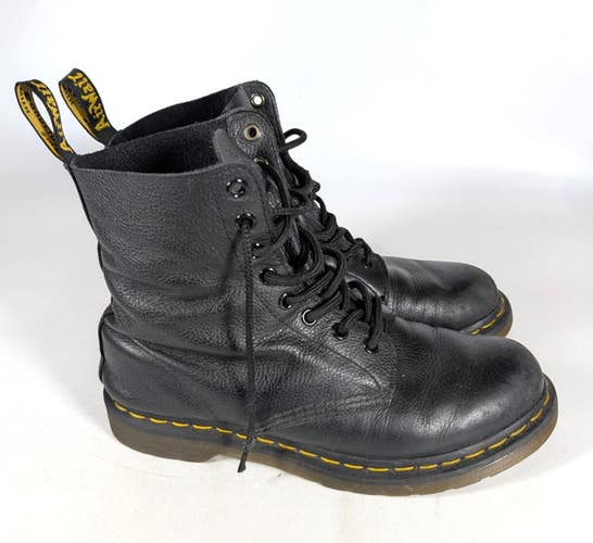 Dr. Martens Pascal Boots Womens Size US 9 Black Leather Combat Docs 8-Eye