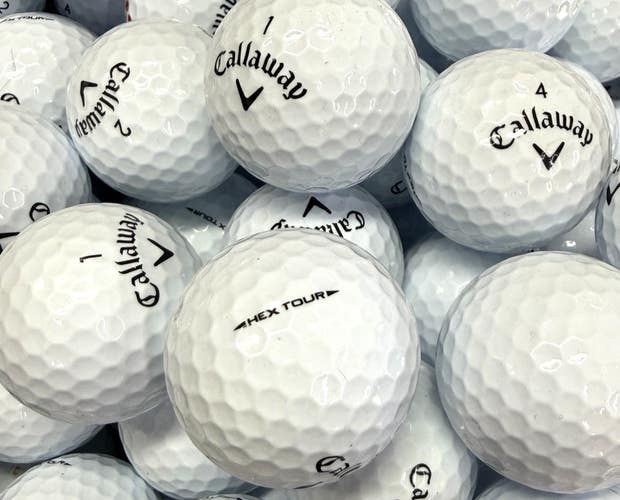 100 Near Mint AAAA Callaway Hex Tour Used Golf Balls