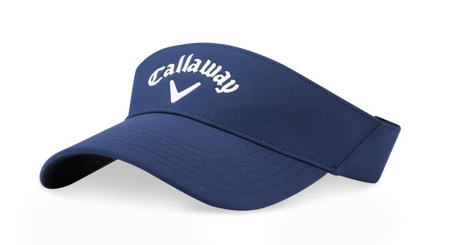 NEW 2026 Callaway Golf Liquid Metal Navy Adjustable Golf Visor/Hat/Cap