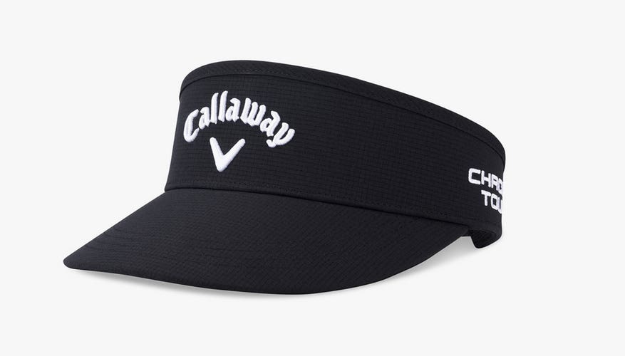 NEW 2025 Callaway Golf High Crown Tour Authentic Black Adjustable Golf Visor