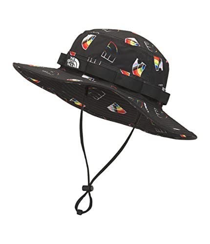 The North Face Class Womens Small Black Pride Print Adjustable V Brimmer ASM124