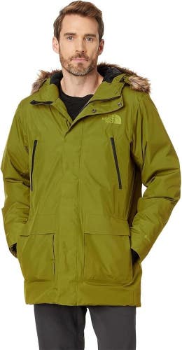 The North Face Arctic GORE-TEX Parka Jacket Men 2XL Sulphur Moss Full Zip ASM130
