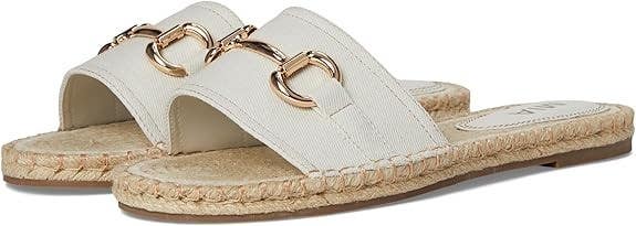 MIA Cadiz QI00552 Sandals Women's US 6.5 Bone Open Toe Slip On Espadrille VER133