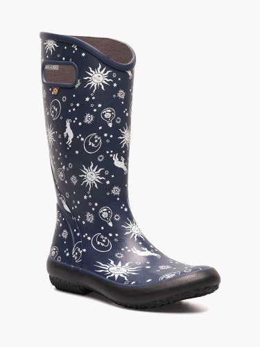 Bogs Astro 72792-410 Women's US 6 Navy Waterproof Pull On Rain Boots JOBB1653