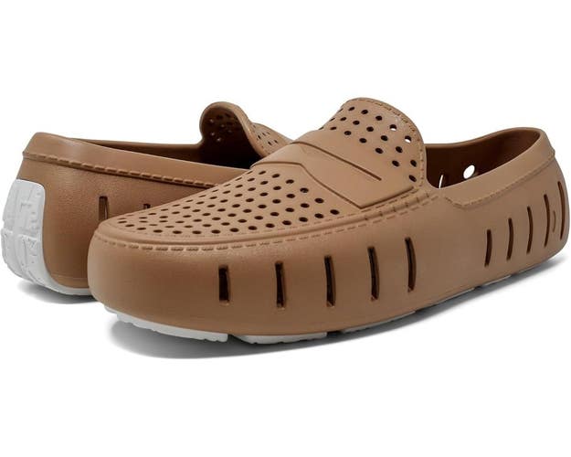Floafers Country Club Driver 2.0 Loafers Men's US 11 Brown Cutout Shoes ZOGG1839