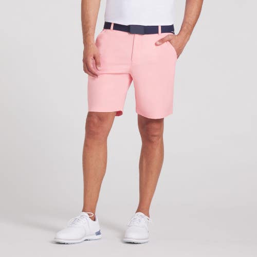 Puma Dealer Golf Shorts Men's 28 Pink Stretch 8" Flat Front Performance DSGL1004