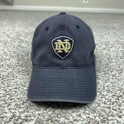 Notre Dame Fighting Irish Hat Cap Flex Mens One Size Blue NCAA Football Adidas