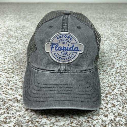 Florida Gators Hat Cap Snap Back Mens One Size Gray NCAA Football Top Of World