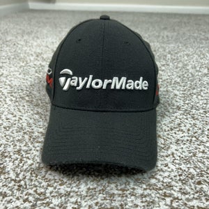 Taylor Made Hat Cap Flex Mens One Size Black R15 AeroBurner New Era Golf Logo