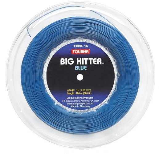 Tourna Big Hitter Blue 16G Tennis String - 660 Foot Reel