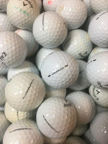 24 Near Mint White Callaway Superhot AAAA Used Golf Balls