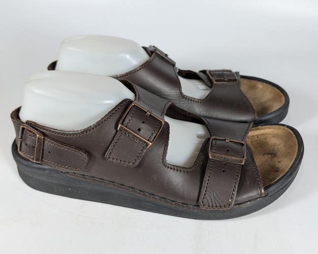 Footprints by BIRKENSTOCK Milano Brown Leather Slingback Sandals Men's 46 / 13