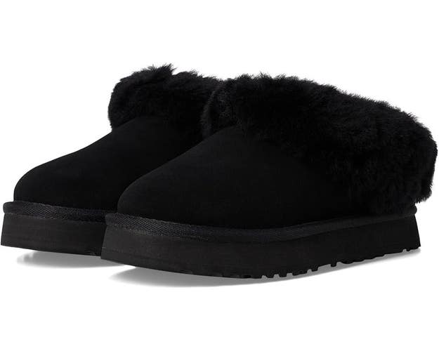 UGG Tazzelle 1171198K-BLK Slipper Kids Black Suede Round Toe Slip-On GUG133