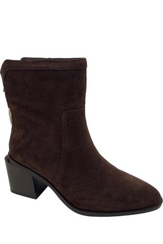 Vince Camuto Kortimy Boots Women's US 7M Root Beer Suede Ankle Bootie ZAP2230