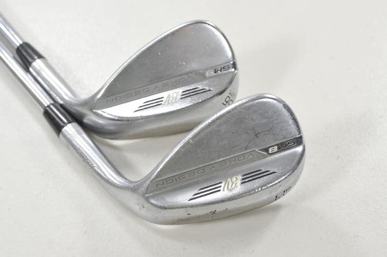 Titleist Vokey SM8 Tour Chrome 56*, 60* Wedge Set RH BV Wedge Flex Steel #214893