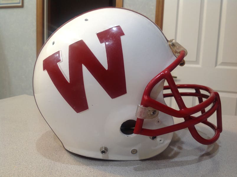University of Wisconsin Badgers Early 90s Schutt Air Game Used Football  Helmet | SidelineSwap | Buy and Sell on SidelineSwap