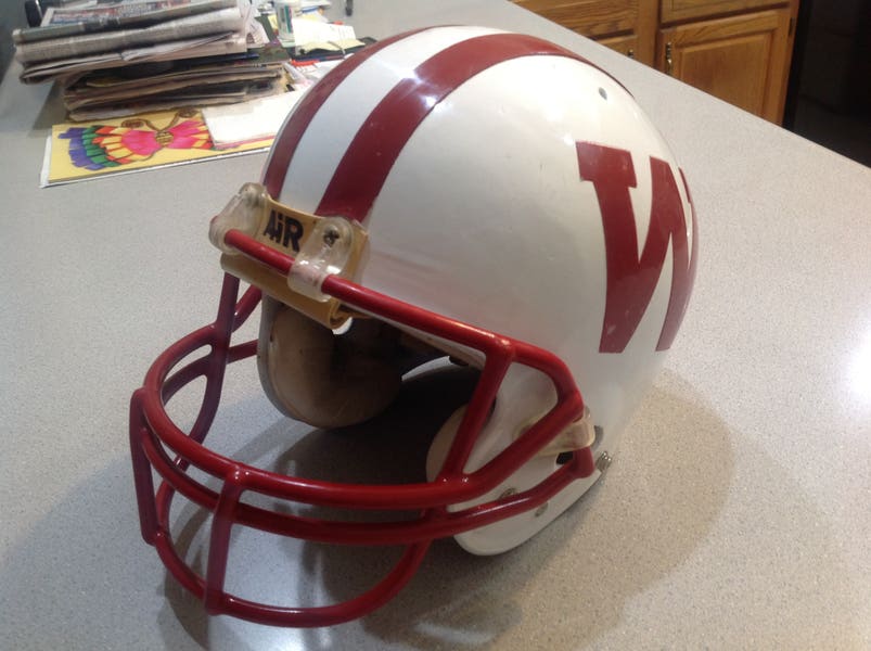University of Wisconsin Badgers Early 90s Schutt Air Game Used Football Helmet | SidelineSwap | Buy and Sell on SidelineSwap University of Wisconsin Badgers Early 90s Schutt Air Game Used Football Helmet | SidelineSwap | Buy and Sell on SidelineSwap