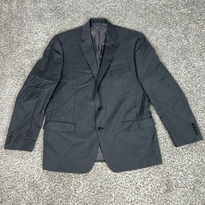 Lauren Ralph Lauren Blazer Mens 44R Gray Wool Blend Single Breasted Jacket Sport