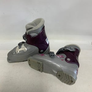 Used Salomon T/2 Girls DH Ski Boot Grey 210 MP - J02 11823-S000038081