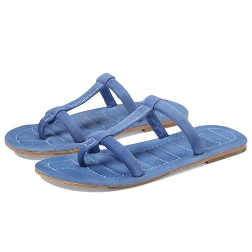 Free People Hadden Sandals Women's Lapis Blue Toe Post Slip On Flip Flop NCZ102