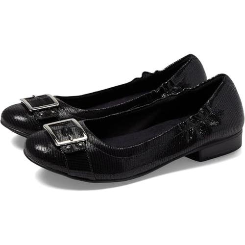 Walking Cradles Tara Flat Women 6B Black Patent Leather Slip On Round Toe NCZ154